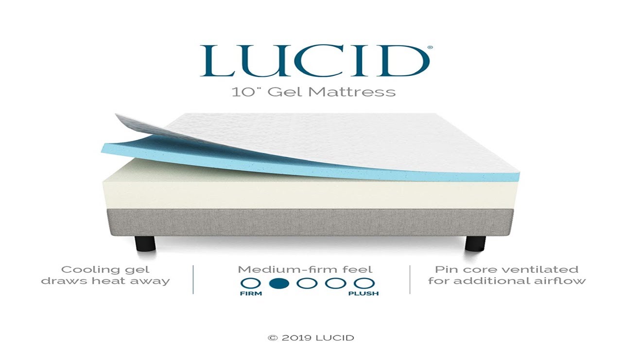 lucid 10 in memory foam mattress reviews