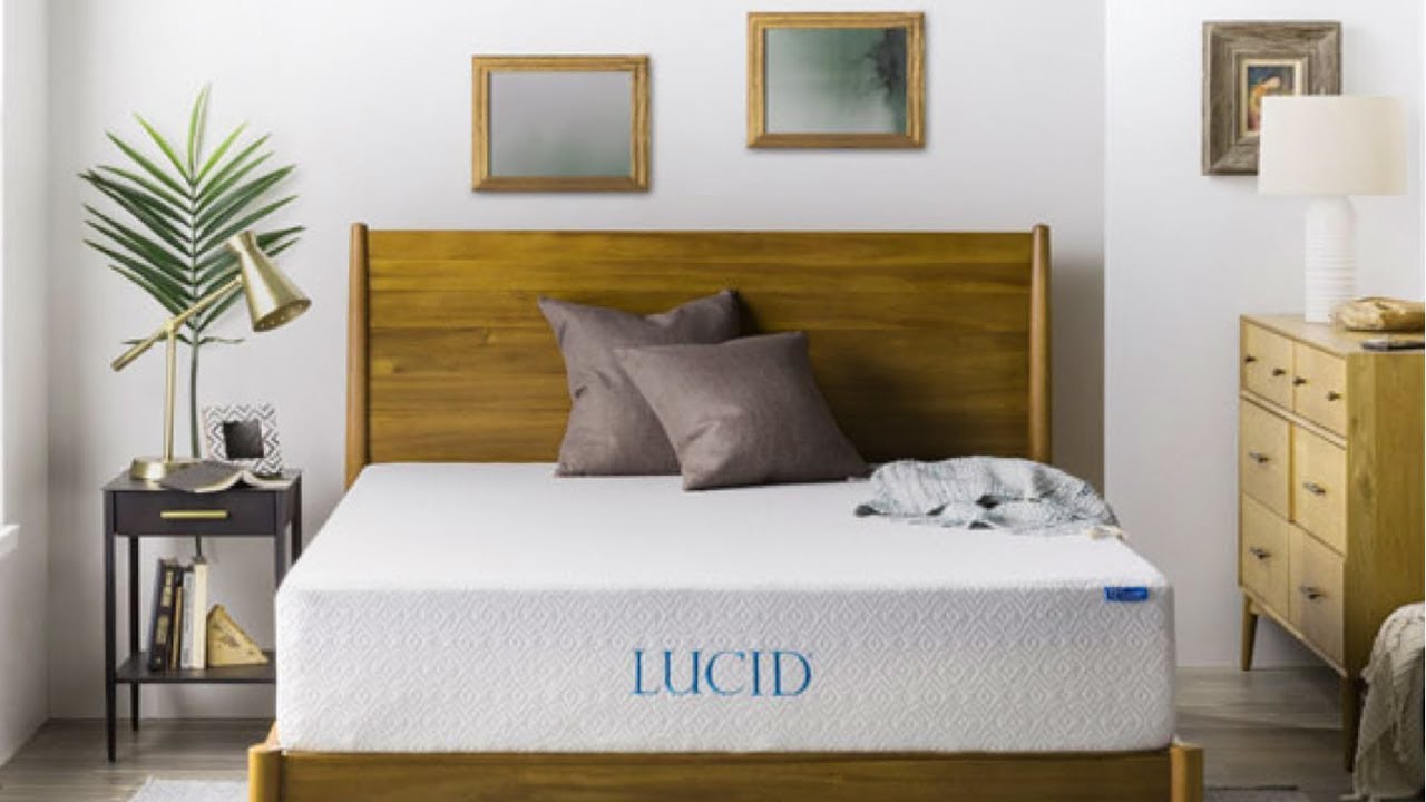 lucid gel memory foam mattress topper king